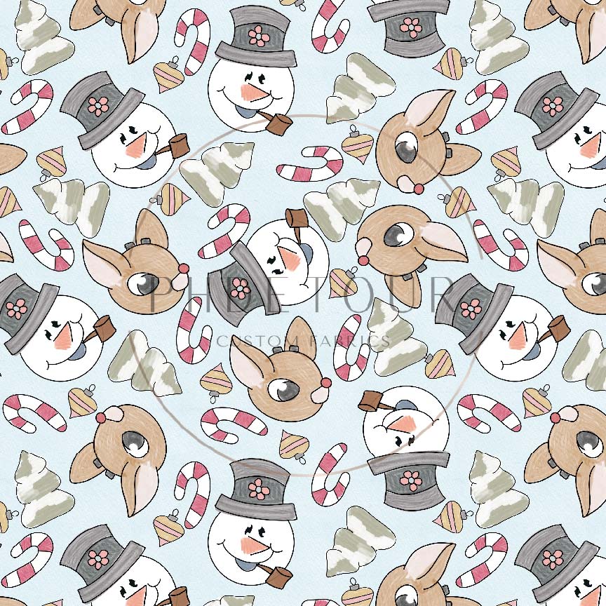 Organic Cotton Lycra - Frosty and Friends