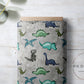 Organic Cotton Lycra - Dinos on Stone