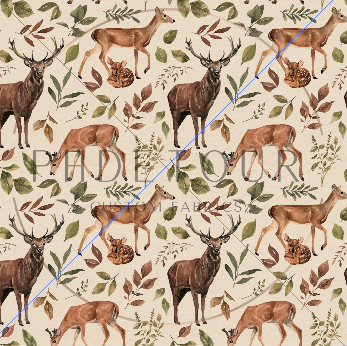 Organic Cotton Lycra - Deer